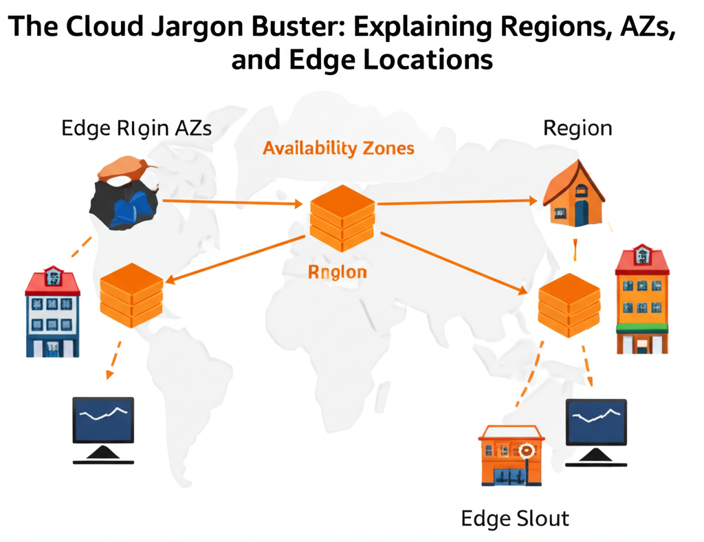 The Cloud Jargon Buster: Explaining Regions, AZs, and Edge Locations in Plain English