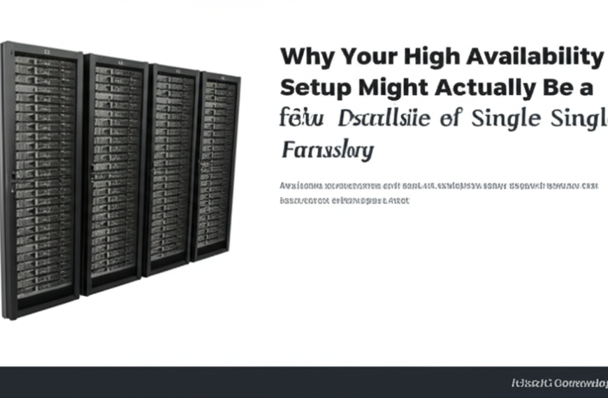 Why Your High Availability Setup Might Actually Be a Single Point of Failure